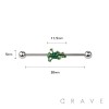 JUMPING FROG 316L SURGICAL STEEL INDUSTRIAL BARBELL